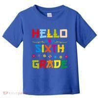 Hello Sixth Grade Back To School 6Th Grade Squad Students Gift Toddler T-Shirt thumb 0