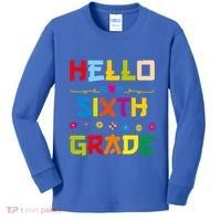 Hello Sixth Grade Back To School 6Th Grade Squad Students Gift Kids Long Sleeve Shirt thumb 0