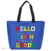 Hello Sixth Grade Back To School 6Th Grade Squad Students Gift Tote Bag thumb 0