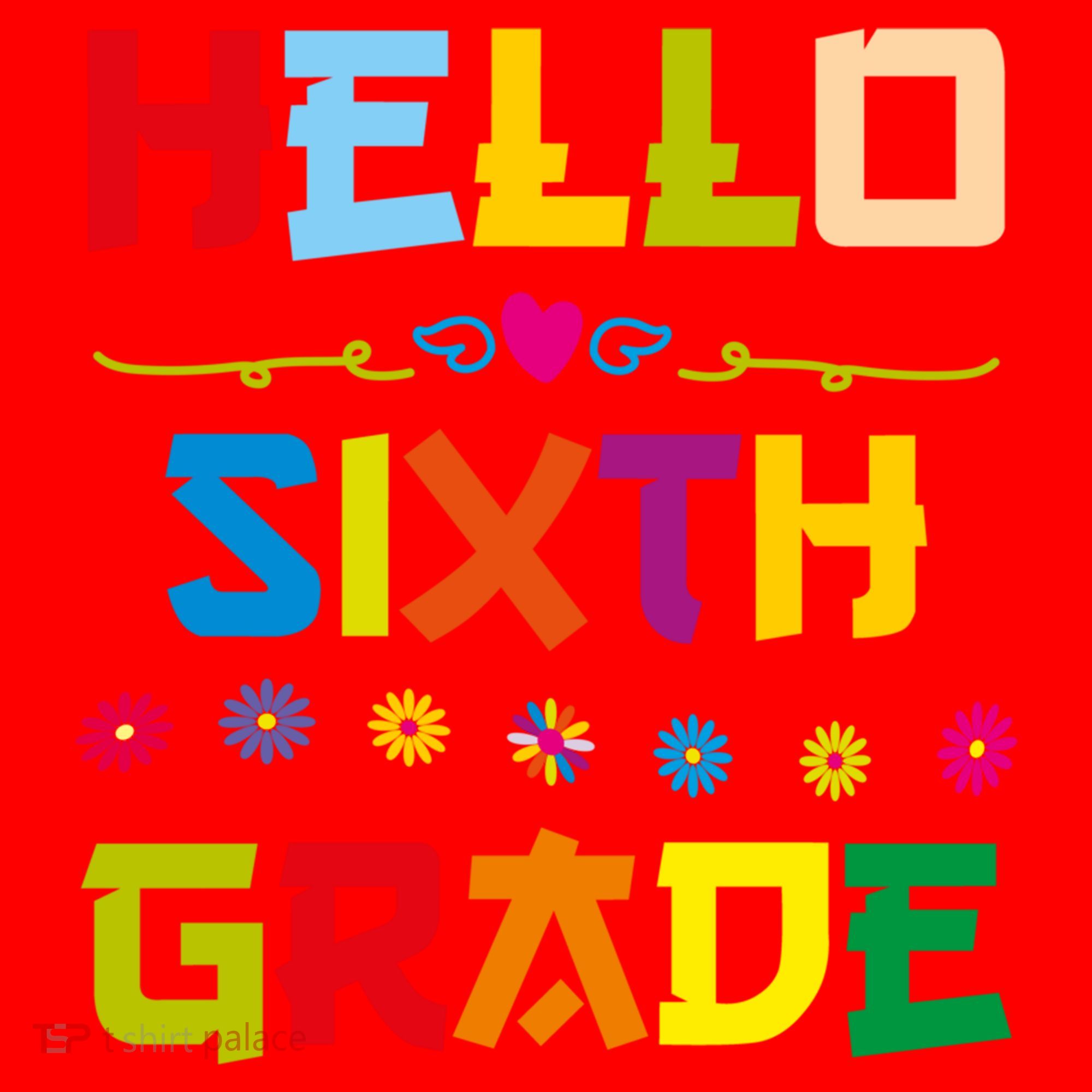 Hello Sixth Grade Back To School 6Th Grade Squad Students Gift Santa Hat