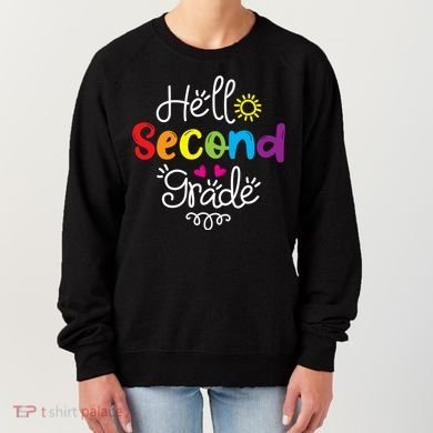 Hello Second Grade Fun 2nd Grade Back To School Gift Women's Sweatshirt