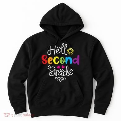 Hello Second Grade Fun 2nd Grade Back To School Gift Hoodie