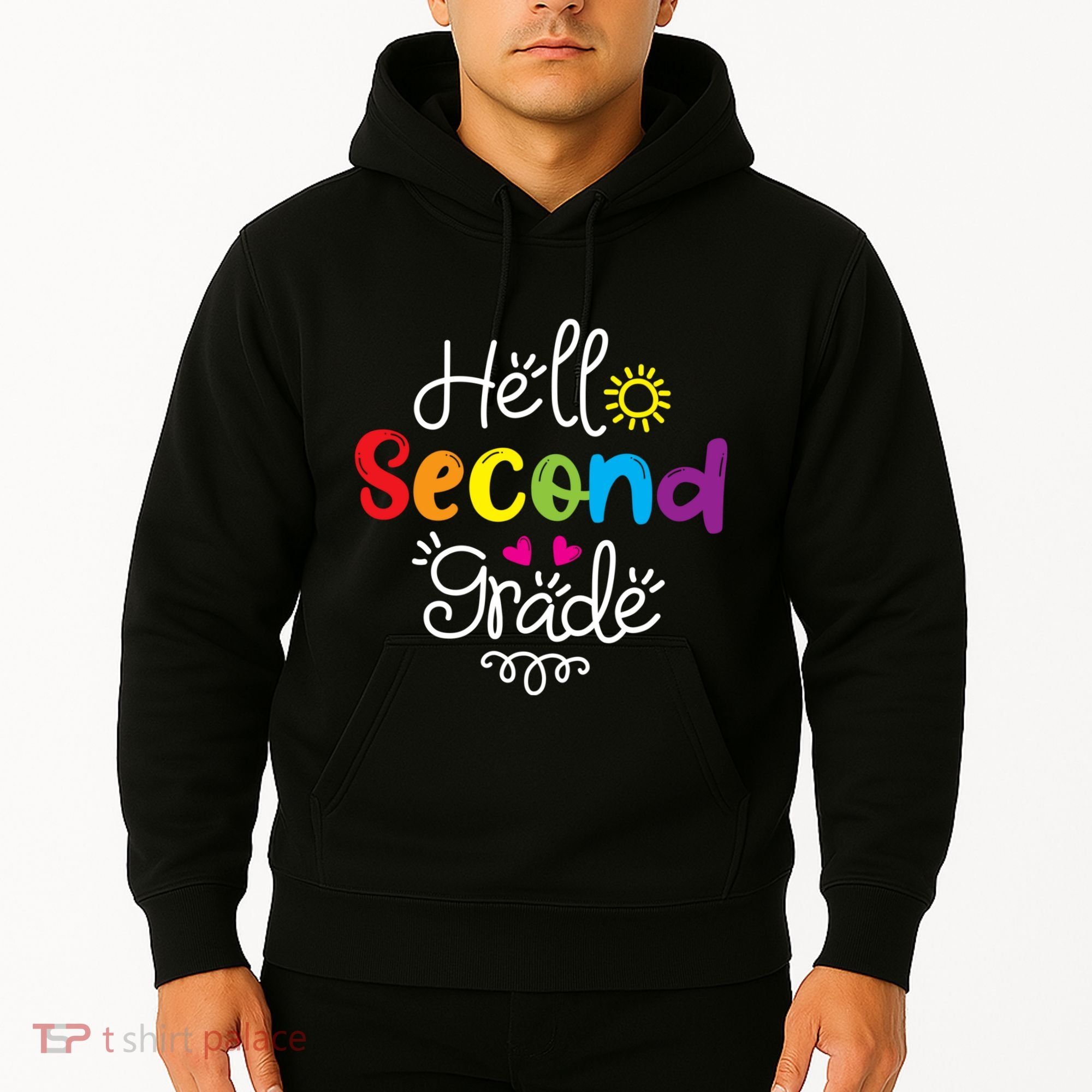 Hello Second Grade Fun 2nd Grade Back To School Gift Hoodie
