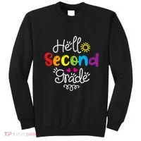 Hello Second Grade Fun 2nd Grade Back To School Gift Sweatshirt thumb 0