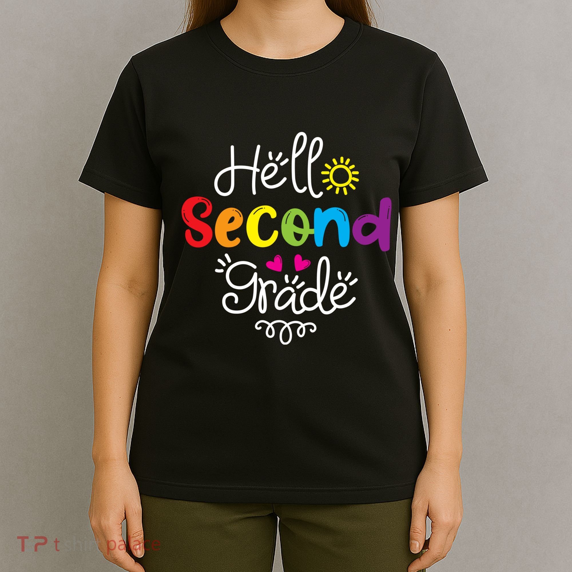Hello Second Grade Fun 2nd Grade Back To School Gift T-Shirt