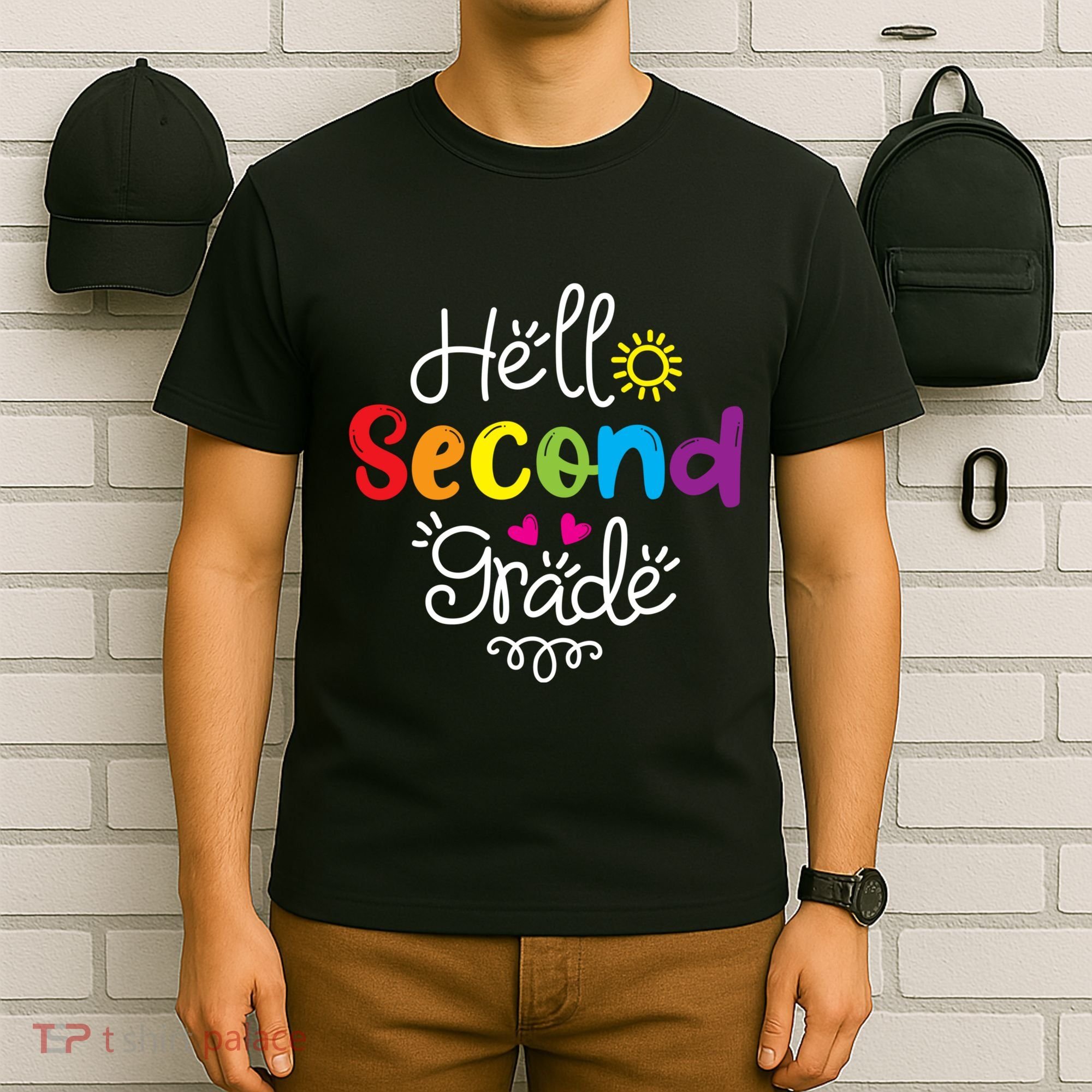 Hello Second Grade Fun 2nd Grade Back To School Gift T-Shirt