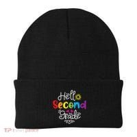 Hello Second Grade Fun 2nd Grade Back To School Gift Beanie thumb 0