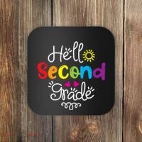 Hello Second Grade Fun 2nd Grade Back To School Gift Coaster thumb 0