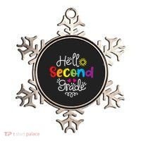 Hello Second Grade Fun 2nd Grade Back To School Gift Ornament thumb 0