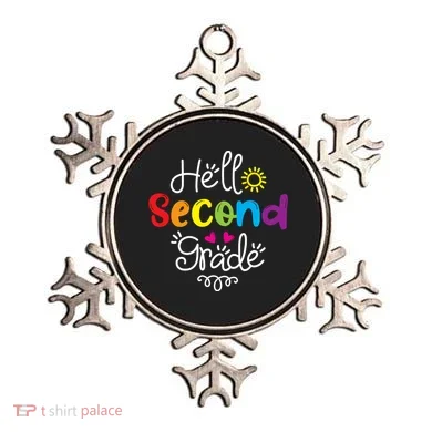 Hello Second Grade Fun 2nd Grade Back To School Gift Ornament