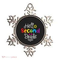 Hello Second Grade Fun 2nd Grade Back To School Gift Ornament thumb 0