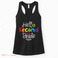 Hello Second Grade Fun 2nd Grade Back To School Gift Women's Tank Top thumb 0