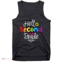 Hello Second Grade Fun 2nd Grade Back To School Gift Tank Top thumb 0