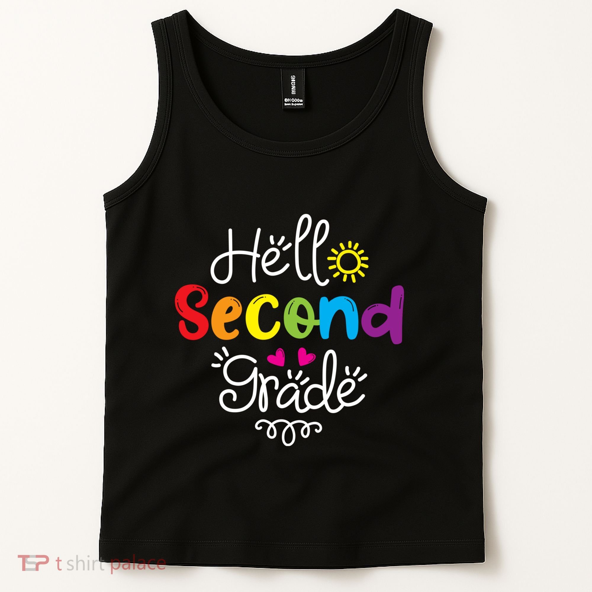 Hello Second Grade Fun 2nd Grade Back To School Gift Tank Top
