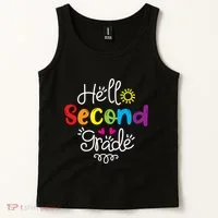 Hello Second Grade Fun 2nd Grade Back To School Gift Tank Top thumb 2