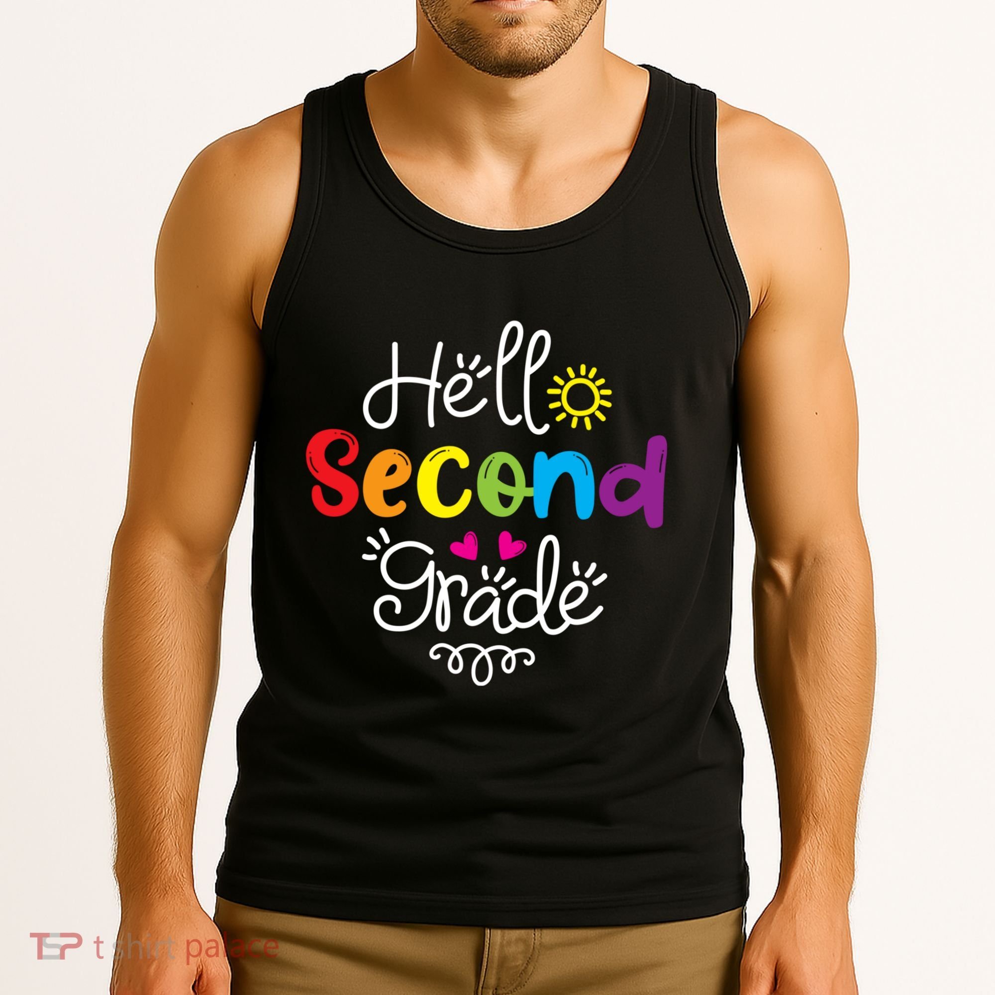 Hello Second Grade Fun 2nd Grade Back To School Gift Tank Top