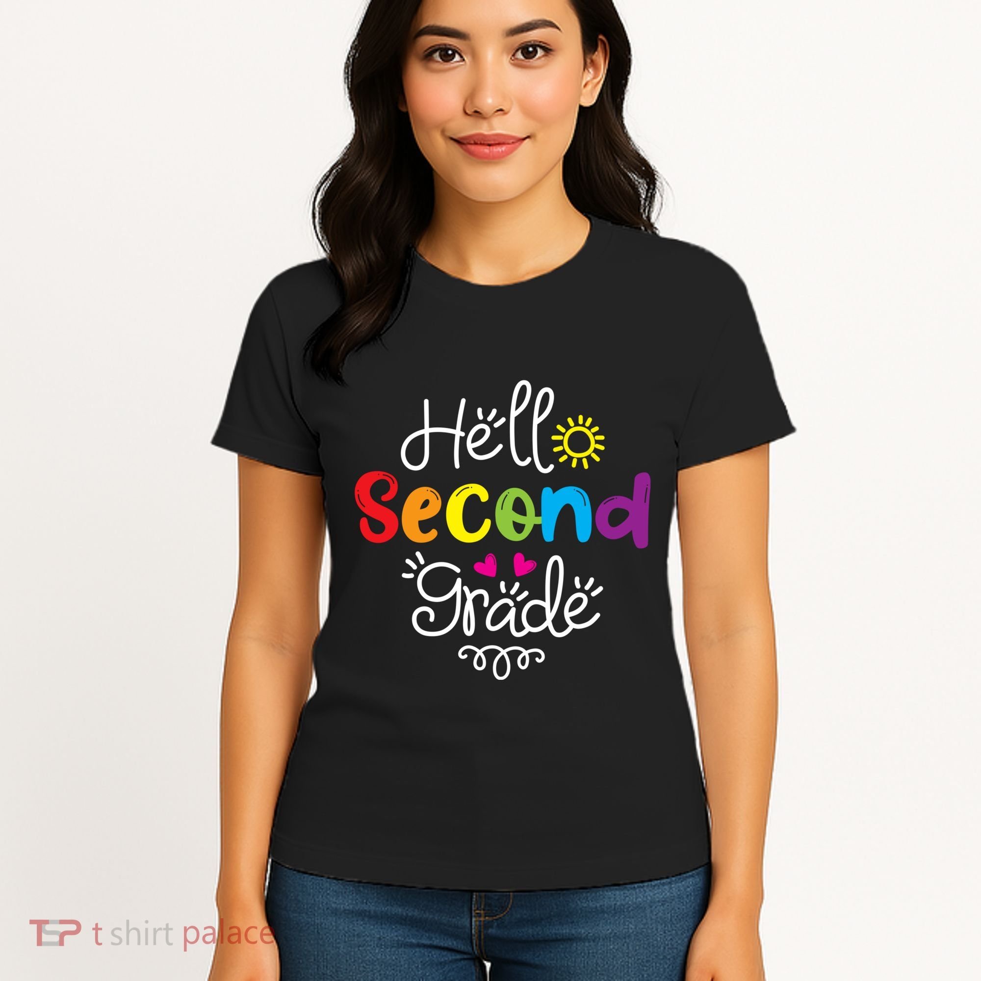 Hello Second Grade Fun 2nd Grade Back To School Gift Women's T-Shirt