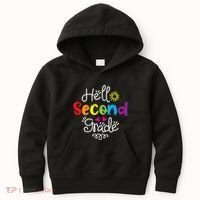 Hello Second Grade Fun 2nd Grade Back To School Gift Kids Hoodie thumb 0