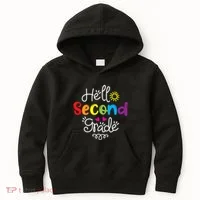 Hello Second Grade Fun 2nd Grade Back To School Gift Kids Hoodie thumb 0