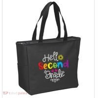 Hello Second Grade Fun 2nd Grade Back To School Gift Tote Bag thumb 2