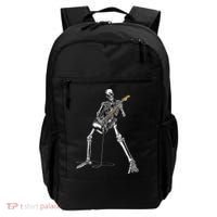 Happy Skeleton Guitar Guy Spooky Halloween Rock Band Concert Backpack thumb 0