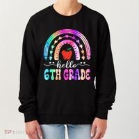 Hello Sixth Grade Back To School 6Th Grade Squad Teacher Great Gift Women's Sweatshirt thumb 0