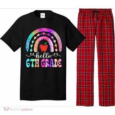 Hello Sixth Grade Back To School 6Th Grade Squad Teacher Great Gift Pajama Set
