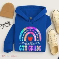 Hello Sixth Grade Back To School 6Th Grade Squad Teacher Great Gift Hoodie thumb 4