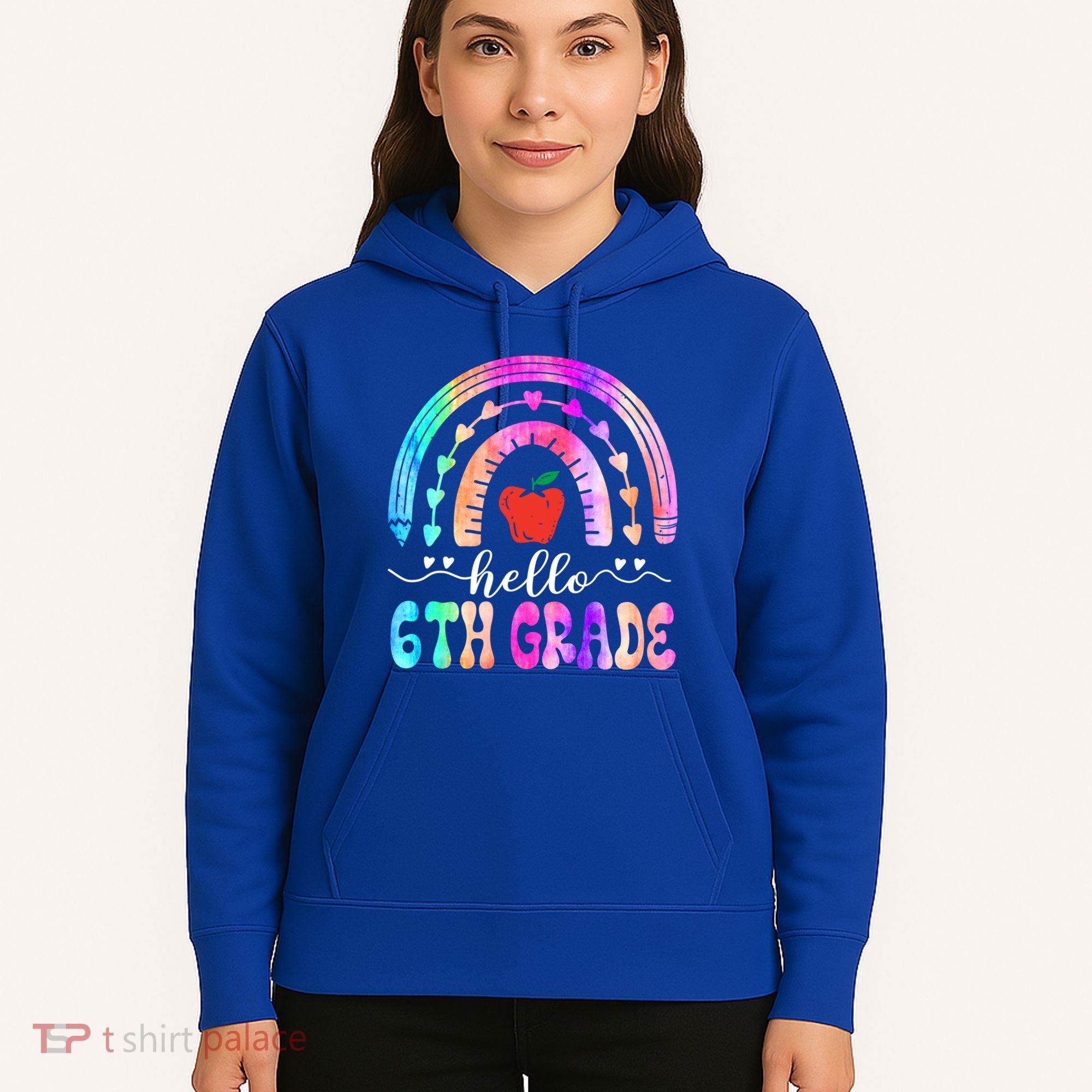 Hello Sixth Grade Back To School 6Th Grade Squad Teacher Great Gift Hoodie