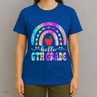 Hello Sixth Grade Back To School 6Th Grade Squad Teacher Great Gift T-Shirt thumb 4
