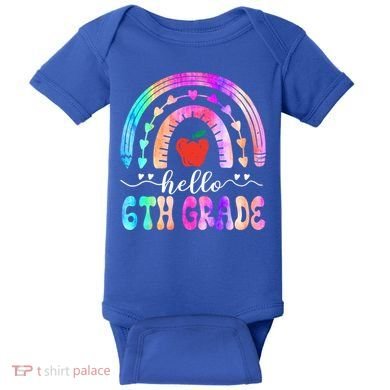 Hello Sixth Grade Back To School 6Th Grade Squad Teacher Great Gift Baby Bodysuit
