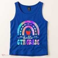Hello Sixth Grade Back To School 6Th Grade Squad Teacher Great Gift Tank Top thumb 2