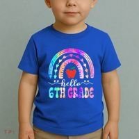 Hello Sixth Grade Back To School 6Th Grade Squad Teacher Great Gift Toddler T-Shirt thumb 2