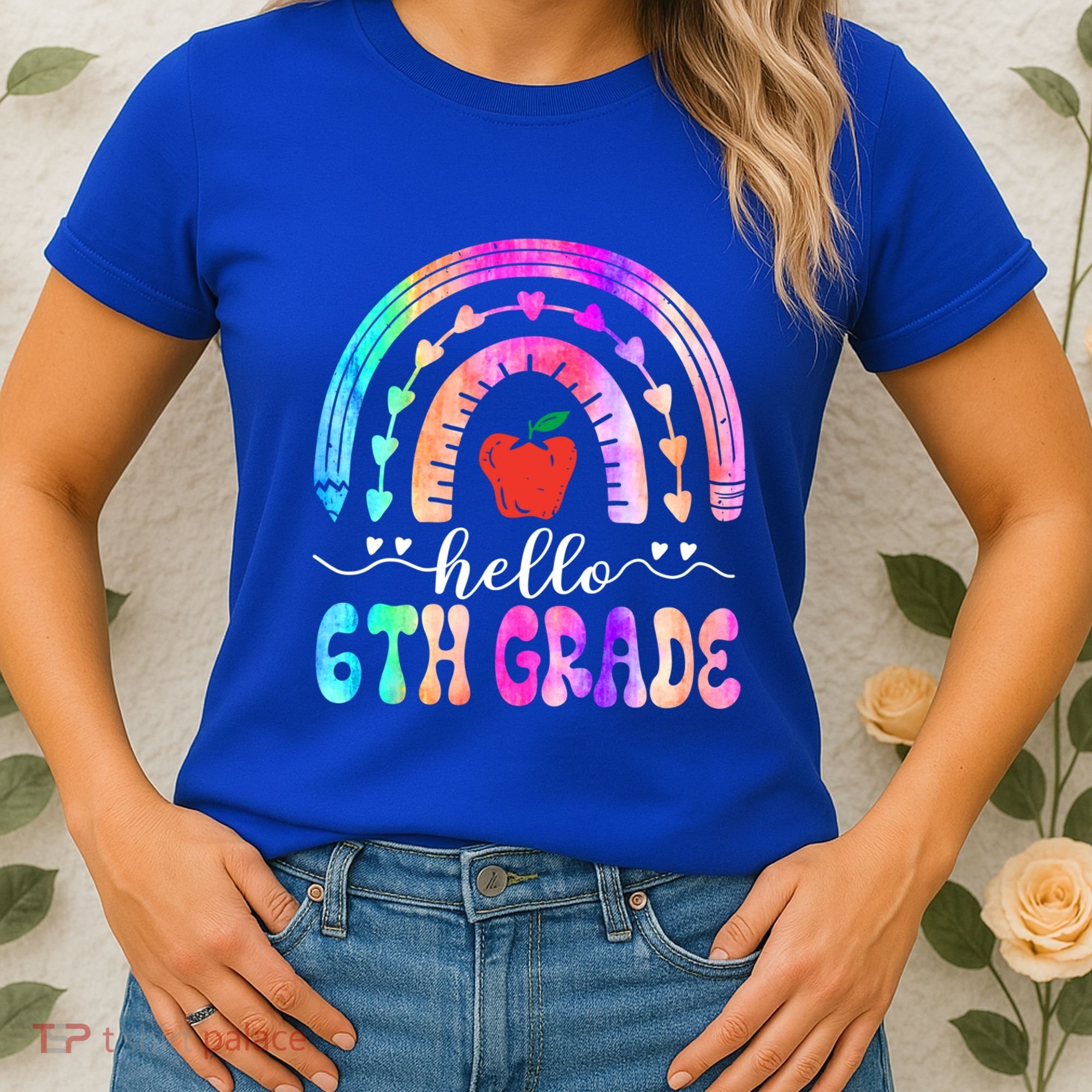 Hello Sixth Grade Back To School 6Th Grade Squad Teacher Great Gift Women's T-Shirt