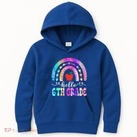 Hello Sixth Grade Back To School 6Th Grade Squad Teacher Great Gift Kids Hoodie thumb 0