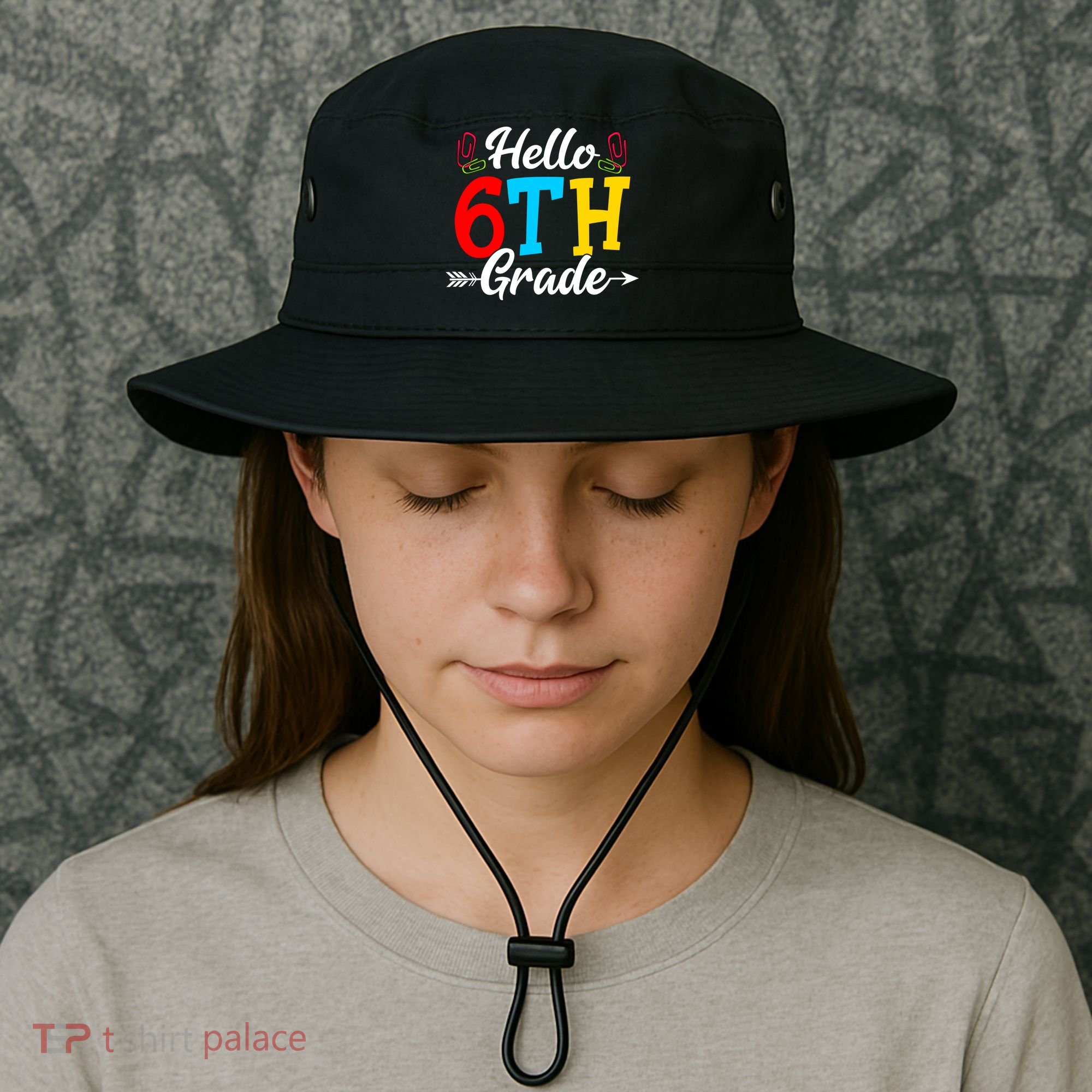 Hello Sixth Grade Happy First Day Of School Student Great Gift Bucket Hat