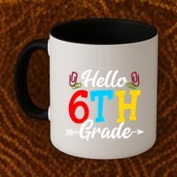 Hello Sixth Grade Happy First Day Of School Student Great Gift Coffee Mug thumb 2