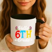 Hello Sixth Grade Happy First Day Of School Student Great Gift Coffee Mug thumb 3