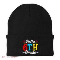 Hello Sixth Grade Happy First Day Of School Student Great Gift Beanie thumb 0