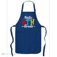 Hello Sixth Grade Happy First Day Of School Student Great Gift Apron thumb 0