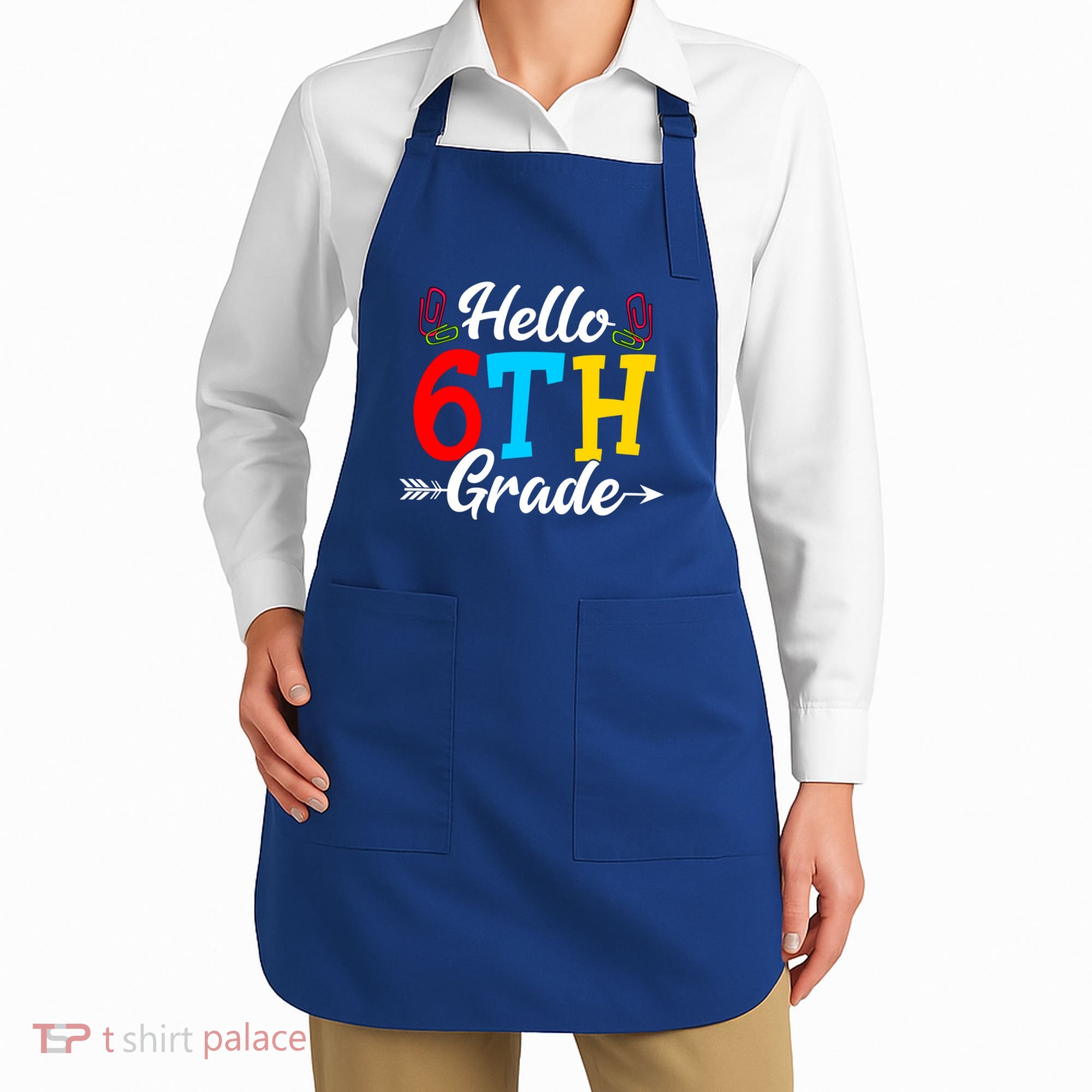 Hello Sixth Grade Happy First Day Of School Student Great Gift Apron