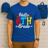 Hello Sixth Grade Happy First Day Of School Student Great Gift T-Shirt thumb 6