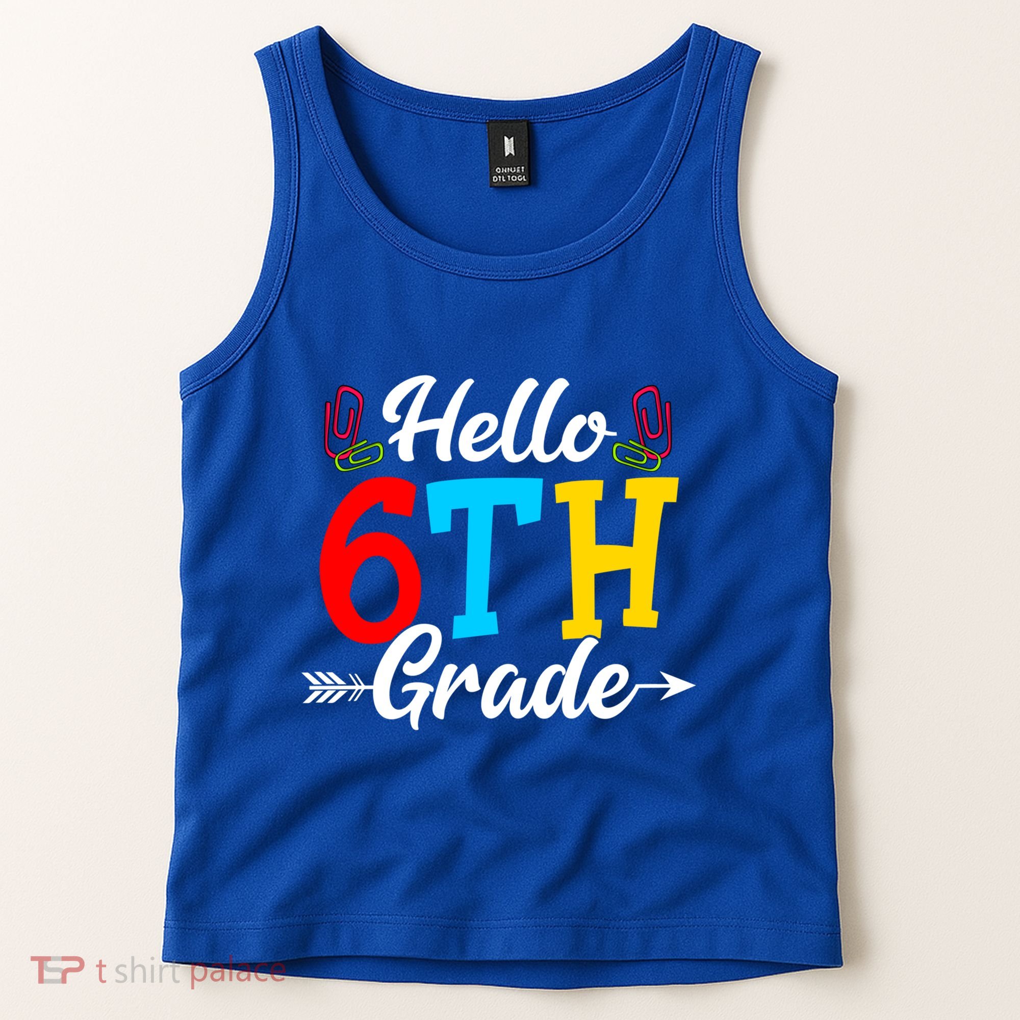 Hello Sixth Grade Happy First Day Of School Student Great Gift Tank Top
