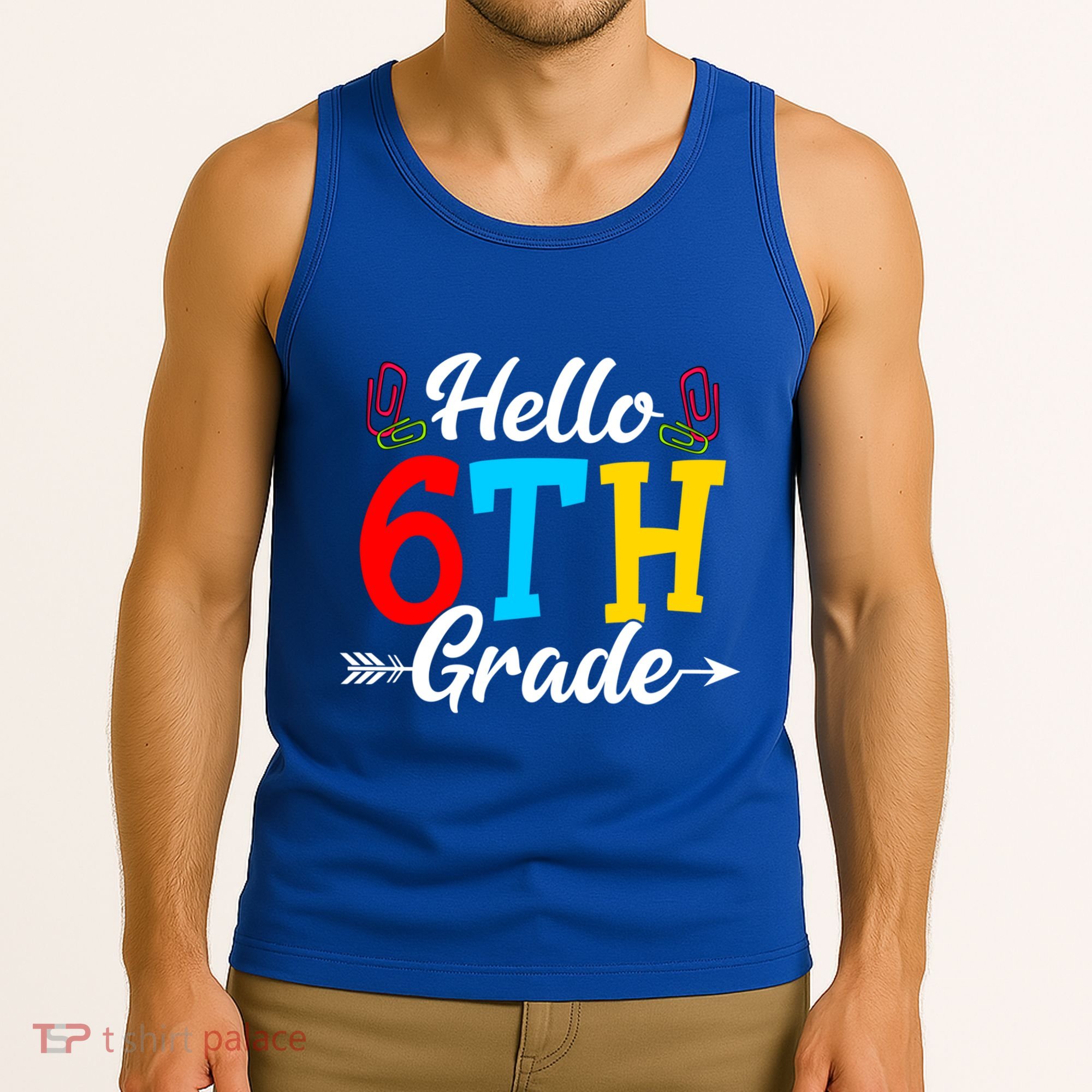 Hello Sixth Grade Happy First Day Of School Student Great Gift Tank Top