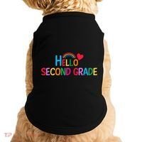 Hello Second Grade Team 2nd Grade Back To School Teacher Doggie Tank thumb 0