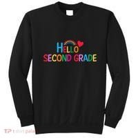 Hello Second Grade Team 2nd Grade Back To School Teacher Sweatshirt thumb 0