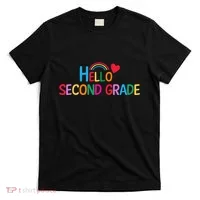 Hello Second Grade Team 2nd Grade Back To School Teacher T-Shirt thumb 0