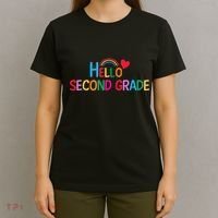 Hello Second Grade Team 2nd Grade Back To School Teacher T-Shirt thumb 4