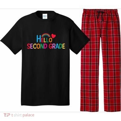 Hello Second Grade Team 2nd Grade Back To School Teacher Pajama Set