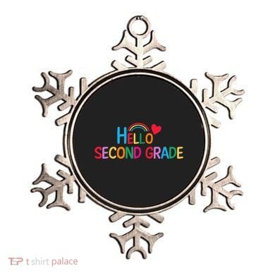 Hello Second Grade Team 2nd Grade Back To School Teacher Ornament
